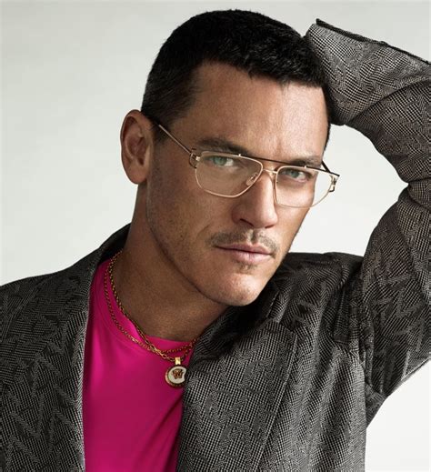 versace luke evans|Luke Evans Fronts Versace Grecamania Eyewear Campaign.